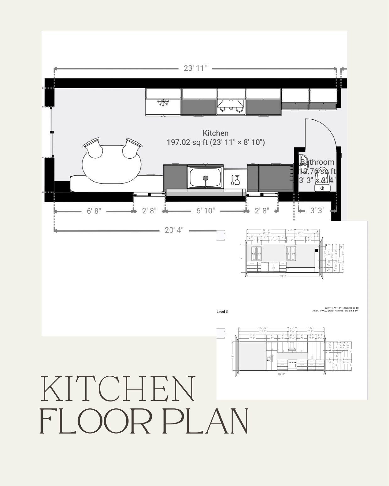 Kitchen floor plan